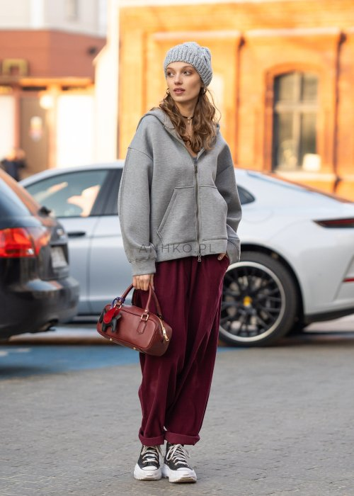 Bluza z Kapturem Willow Szara