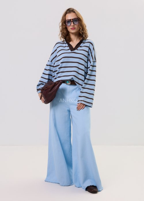 Spodnie Deseret Flow Błękitne